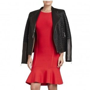 Padma U Back Dress in Red BCBGMAXAZRIA